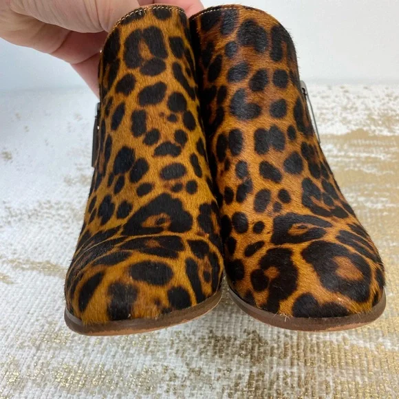 1. STATE Leopard ‘Kaleb’ Calf Hair Wedge Booties | Size 6.5 - Picture 7 of 15
